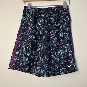 Nike Kids Youth Dri-Fit Shorts XL NWT Black Multi-Color Purple Blue Athletic - Picture 1 of 10