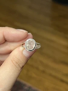 Morganit Sterling Silber Ring Größe 7,25 - Bild 1 von 7