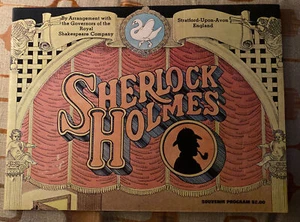 PROGRAMA DE RECUERDOS SHERLOCK HOLMES - LEONARD NIMOY CON LA REAL SHAKESPEARE CO. - Imagen 1 de 1