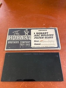 The Hobart Arc Welding Filter Glass 2 X 4 1/2 Shade 10 Brand New Vintage - Picture 1 of 3