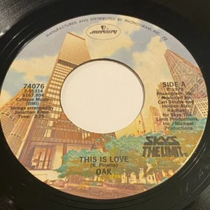 Oak: This Is Love / Goin' Nowhere Fast 45 - Mercury 74076 - Picture 1 of 2