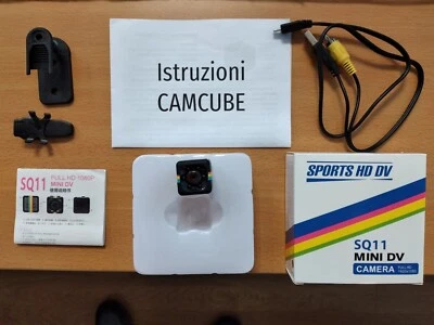 TELECAMERA SQ11 MINI DV VIDEO CAMERA FULL HD 1080P MICROCAMERA LED INFRAROSSI - Immagine 1 di 4