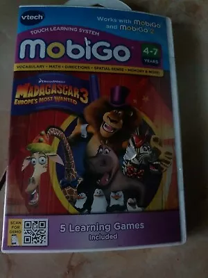 Vtech MobiGo Madagascar 3 Learning Games for MobiGo 1 & 2 - Image 1 of 3