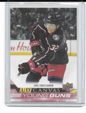 2022-23 Upper Deck Jake Christiansen Young Guns Canvas Rookie Blue Jackets