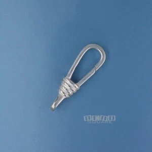 Sterling Silver Triggerless Lobster Claw Clasp Connector 24mm (0.94") #33205 - Picture 1 of 3
