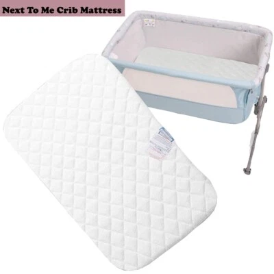 BRILLARS LTD Crib Mattress Microfiber Hypoallergenic Fit Next to Me Chicco & BabyLo 83x50x5cm