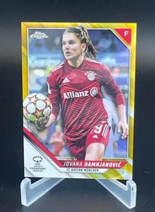 2022 Topps Chrome - UEFA WOMENS CL,JOVANNA DAMNJANOVI, *GOLD PRIZM ** #/50 - Picture 1 of 2