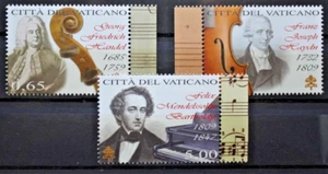 Città del Vaticano 2009 Giornata della musica serie nuova MNH** set (C.ST) - Foto 1 di 1