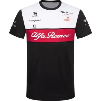 Camiseta del equipo Alfa Romeo Racing F1 2023 para hombre - Camiseta blanca reimpresión, para unisex Foto 1 de 4