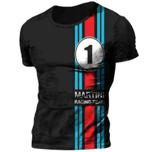 Maglia Martini Racing uomo estiva stampa 3D maglietta t-shirt - Foto 1 di 5