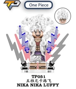2 inch Custom One Piece Nika Luffy Minifigure With Red, Black, Purple lighting - Picture 1 of 2