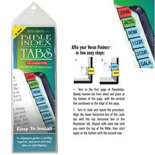 EXTRA LARGE Print RAINBOW Bible Index Tabs Labels NEW COMPLETE SET - Made in USA