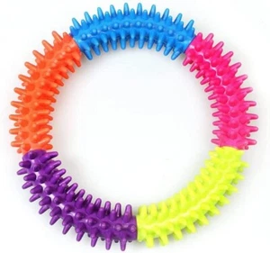 Dog Biting and Chew Ring Puppy Dog Play and Training Chew Toy Dog Dental Toy - Picture 1 of 1