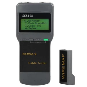SC8108 Network Tester Meter RJ45 Cat5e Cat6 UTP Unshield LAN Cable Tester FT H√ - Picture 1 of 8