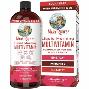 MaryRuth's Liquid Morning Multivitamin, Raspberry, 30 oz (887ml), Immune System - Picture 1 of 6