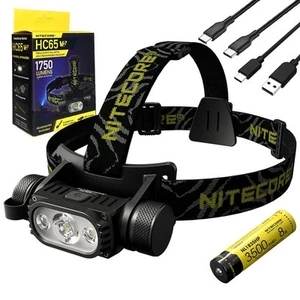 Nitecore HC65 V2 Rechargeable Headlamp -1750 Lumens w/ NL1835HP Battery and Eco- - Picture 1 of 12
