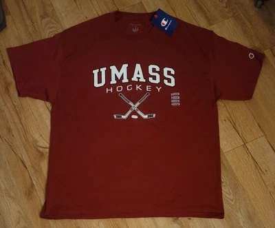 UMASS Minutemen Hockey NCAA Champion College T-Shirt Men's Size-XL NWT - Image 1 of 4