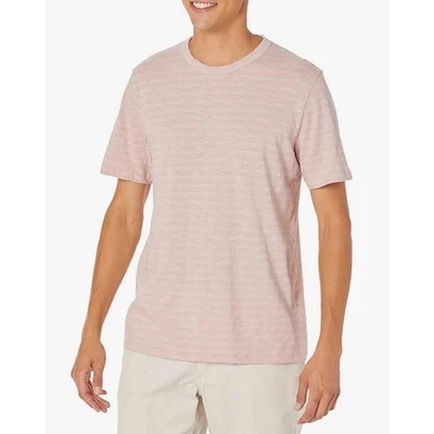 THEORY Men's Essential Cosmos Stripe T-Shirt in Viola|White-Size Large - Image 1 of 4