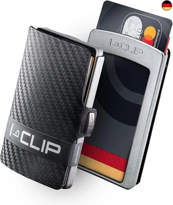 I-CLIP Original Mini Wallet mit Geldklammer - Slim Wallet - Leder Geldbörse -  - Bild 1 von 4