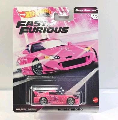 1/64 风火轮高级真骑手快速和热情 1/5 本田 S2000 滑雪粉红色 — 第 1/4 张图片