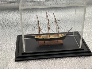 VTG Clipper Ship Miniature Model Of The Norman Court in Plastic Display case - Picture 1 of 6