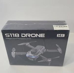 S118 Black Drone with Camera Intelligent Aerial Photography Drone New with Wrap - Picture 1 of 3
