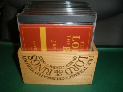 The Lord of the Rings by JRR Tolkien Wood Box Edition (9 Audio CD's) Foto 1 de 2