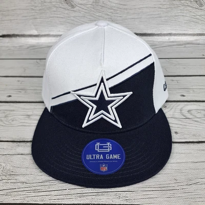 Dallas Cowboys Gorra Ultra Juego SnapBack Ajustable Blanco Azul Marino NUEVO Foto 1 de 4