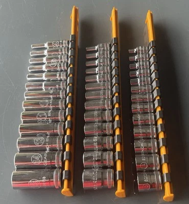 GearWrench 1/4” Metric Shallow Mid Deep Sockets 80302D 80304 80304S - Image 1 of 3