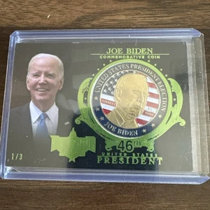 Moneda Conmemorativa Decisión Joe Biden 2023 1/3 Verde SSP 46º Presidente POTUS - Imagen 1 de 4