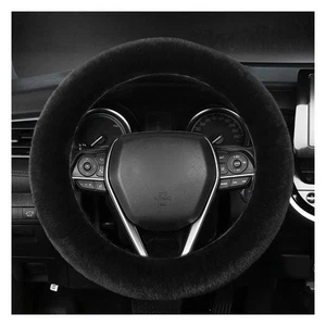 Fuzzy Car Steering Wheel Cover, Fluffy Soft Fur Wheel Protector for Warm Wint... - Picture 1 of 6
