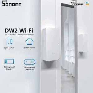 SONOFF DW2 Wifi Wireless Door Window Sensor Open/Closed Detectors e-WeLink APP - Picture 1 of 9