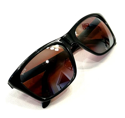 Vintage SUNCLOUD SCR Sunglasses Black w/ Split Mirror Rose Lenses Rare - Image 1 of 4