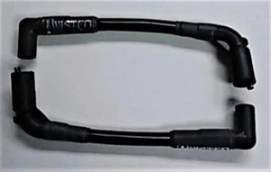TWISTED 12mm SPARK PLUG WIRES HARLEY BLACKLINE FXS ROCKER FXCW FXCWC 2008-2013 - Picture 1 of 2