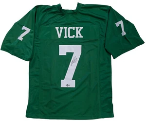 MICHAEL VICK SIGNED PHILADELPHIA EAGLES JERSEY BECKETT WITNESS COA - Picture 1 of 3
