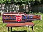 Vintage Lone Star Beer Bottle Lighted Sign Bar Tavern Olympia St. Paul Brewing for sale