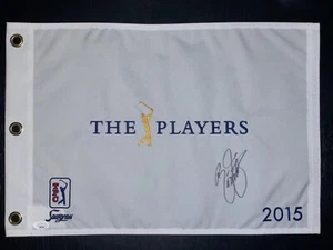Rickie Fowler Signed 2015 Players Championship Pin Flag JSA COA Dated RARE - Picture 1 of 2