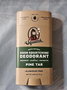 Dr. Squatch Pine Tar Men's Natural Deodorant 2.65 oz. Aluminum Free - Picture 1 of 4