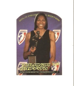 yolanda griffith  2000 ultra wnba gold,florida atlantic,sacramento monarchs #25