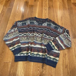 Suéter De Colección Conte Di Milano XL De Colección 3D Grueso Tejido Años 90 Texturizado Cosby Coogi - Imagen 1 de 7