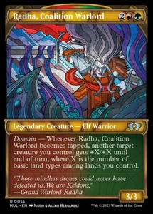MTG RADHA, COALITION WARLORD 55 FOIL EXC SIGNORA GUERRA DELLA COALIZIONE MUL EN - Imagen 1 de 1