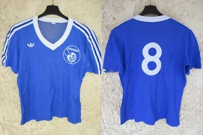 Maillot STRASBOURG n°8 cousu ADIDAS football vintage shirt trikot jersey rare M - Photo 1/4