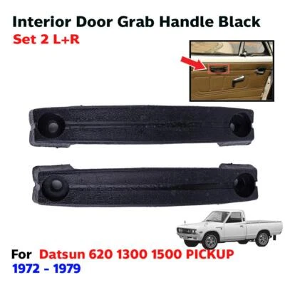 Interior Door Panel Pull Handle Black Fits Datsun 520 620 Nissan 720 Pickup Pair - Изображение 1 из 4