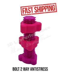 Fuchsia And Rose 2-Way Bolt Fidget Toy - Picture 1 of 2