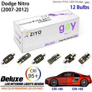 LED Light Bulbs Interior Light Kit for Dodge Nitro 2007-2012 White Dome Light - Picture 1 of 8