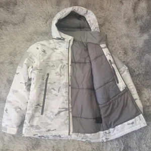 Tactical Winter Hooded Skiing Skiwear Snow Camouflage Cotton Jacket Coat - Picture 1 of 9