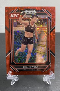 2023 UFC PRIZM Zhang Weili Red DISCO /99 Zhang Weili #198, MINT!