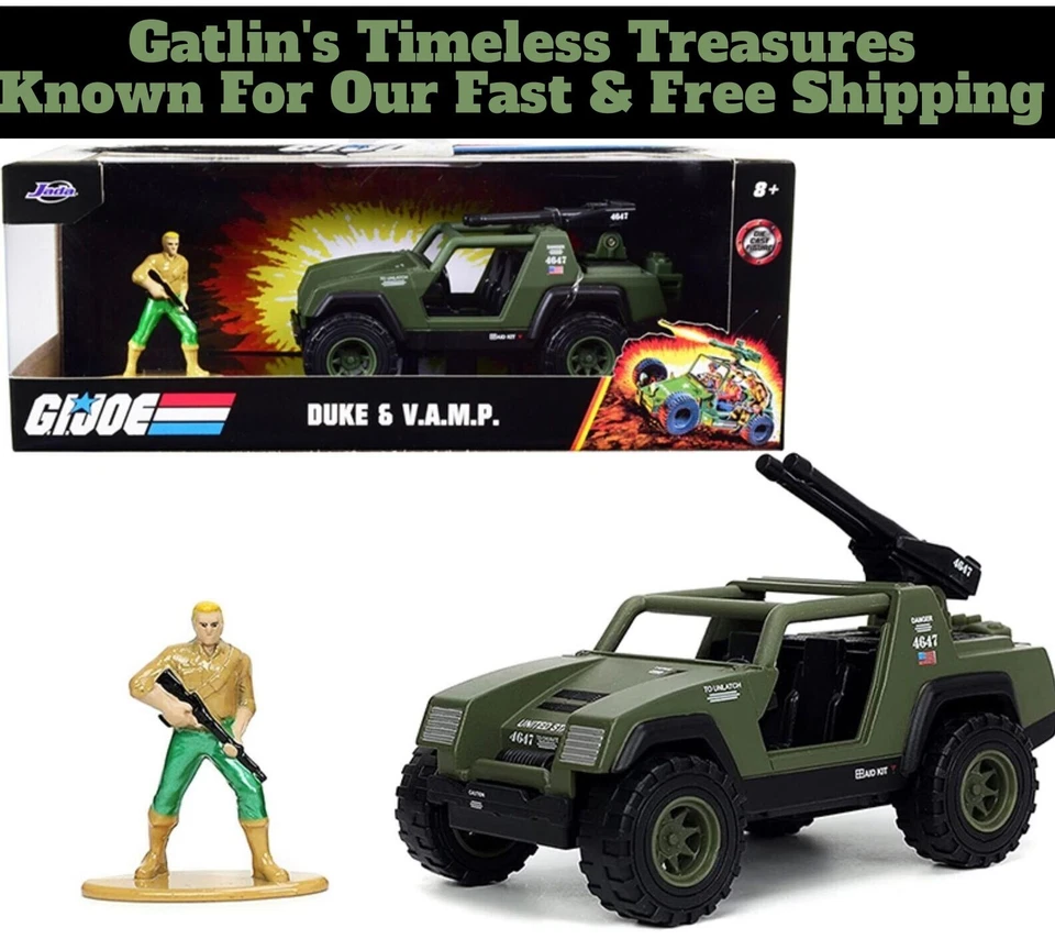 GI Joe DUKE & V.A.M.P. Vehicle & Figure Die Cast JADA TOYS 33083 1 32 Scale 2021