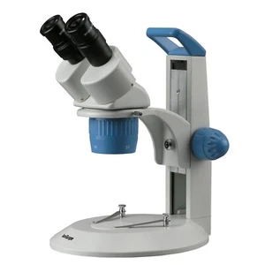 Microscopio estéreo binocular de potencia fija AmScope 10X-30X sobre soporte de pilar de mesa - Imagen 1 de 6