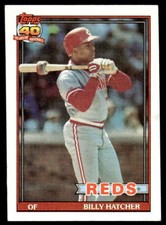 1991 Topps #604 Billy Hatcher Cincinnati Reds